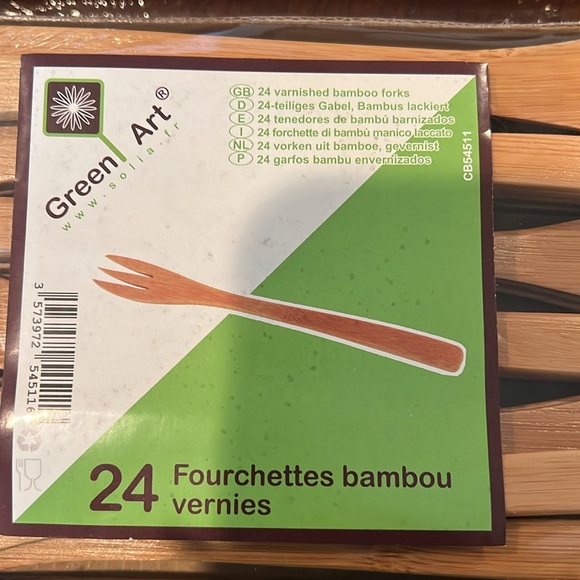 Green Art Bamboo forks and knives - Picture 3 of 3